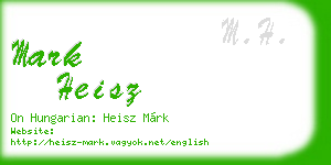 mark heisz business card